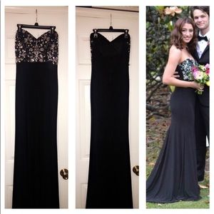 Beautiful black prom dress